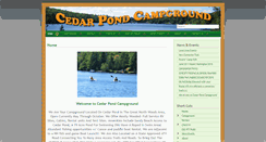 Desktop Screenshot of cedarpondcamping.com